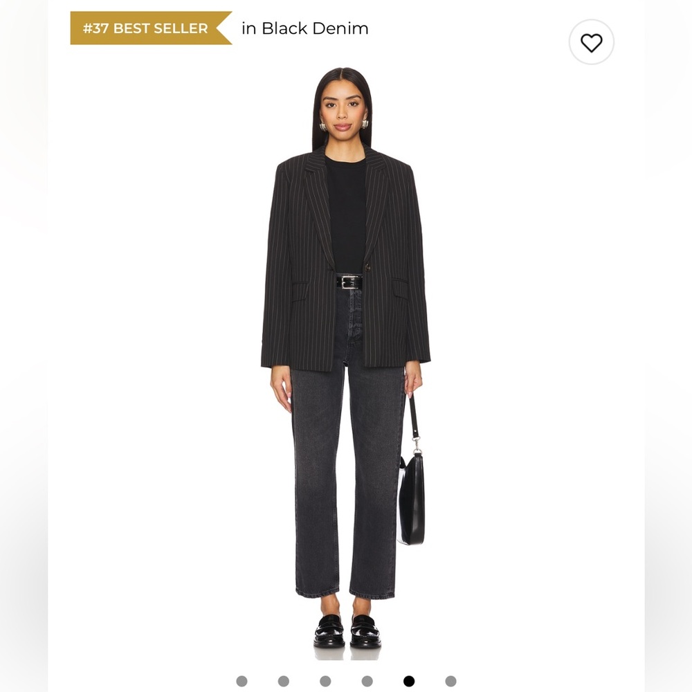 Citizens of Humanity Blaine High-Rise Straight Jeans in Vintage Black